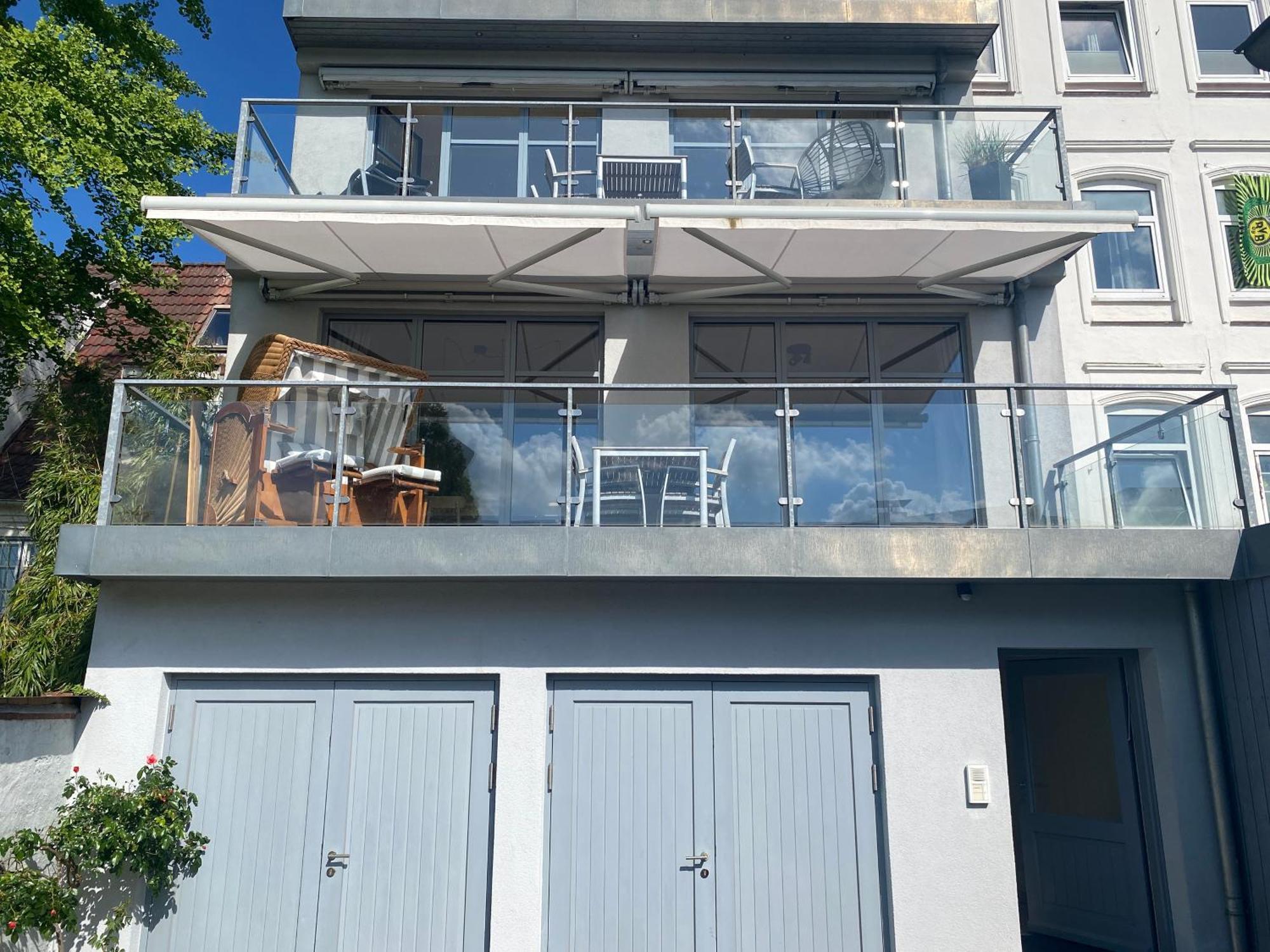 Innenstadt-Oase Im Kapitaensviertel Flensburg Exterior foto